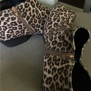 Animal print Ankle boots